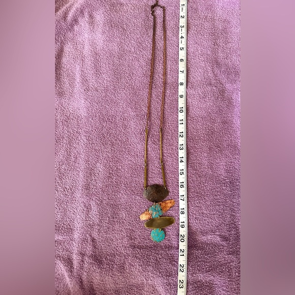 Long Boho/Western Statement Necklace - Picture 3 of 3